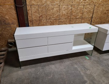 White Counter With Drawers