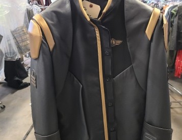 Very Cool Gold & Black Leather Jacket