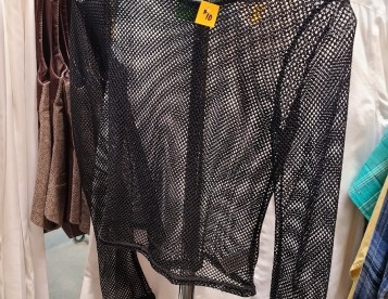 Black Mesh Top