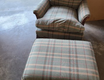 Easy Chair with matching Ottoman